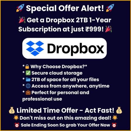 Dropbox 2TB 1-Year Subscription