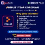 Replit Core Plan 1 Year Access 🚀