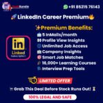 LinkedIn Career Premium – 3 Months 🚀